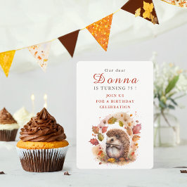 Hedgehog - Tarjeta de invitación al cumpleaños