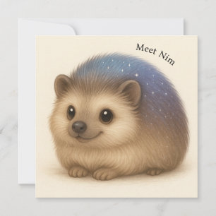 Hedgehog Tarjeta De Saludo Confort Conoce A Nim - 