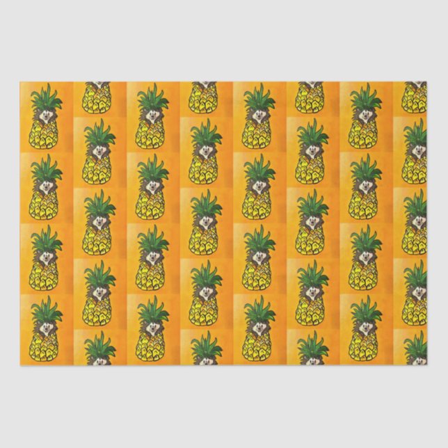 Hedgehog y el papel del tejido de piña (Anverso)
