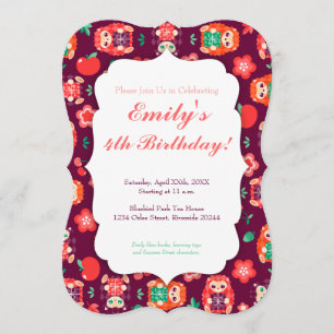 Hedgie lindo con el regalo - invitación de encargo