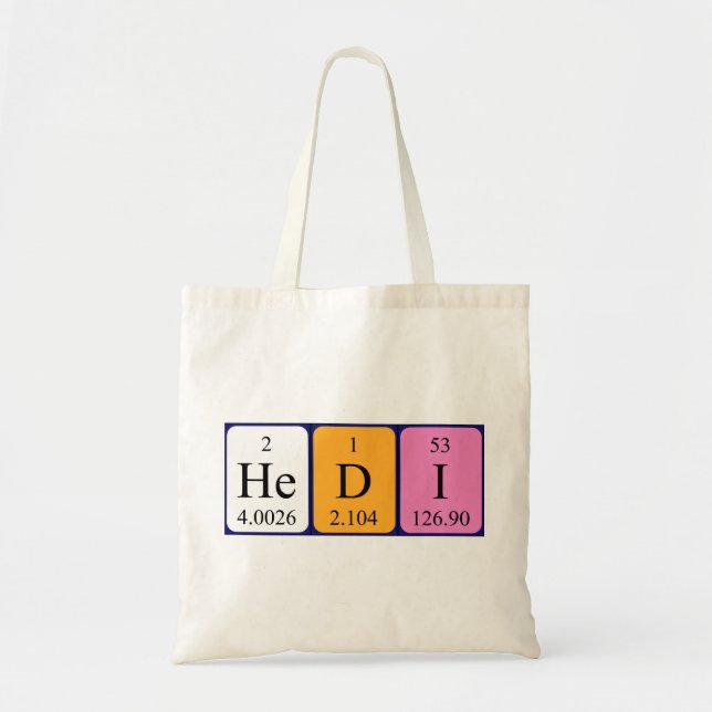 Hedi nombre de tabla periódica de la bolsa (Frente)