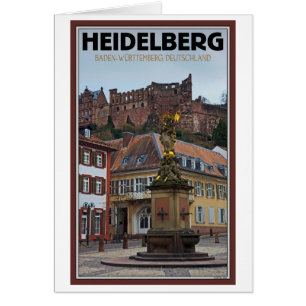 Heidelberg - estatua y castillo