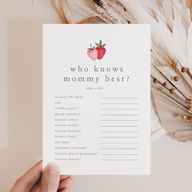 HEIDI Strawberry qué hay en tu tarjeta de juego (HEIDI Strawberry What's In Your Purse Game Card)