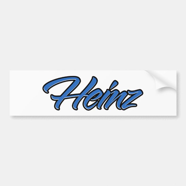 Heinz Nombre azul Aufkleber Pegatina Autoaufkleber (Frente)