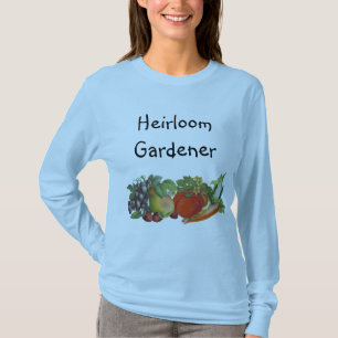 Heirloom Gardener Personalizable diciendo camiseta