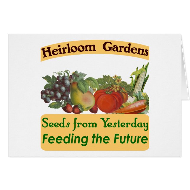 Heirloom Gardens Green Saying (Anverso (Horizontal))