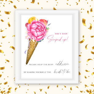 Helado - Ayuda a la novia ocupada Póster