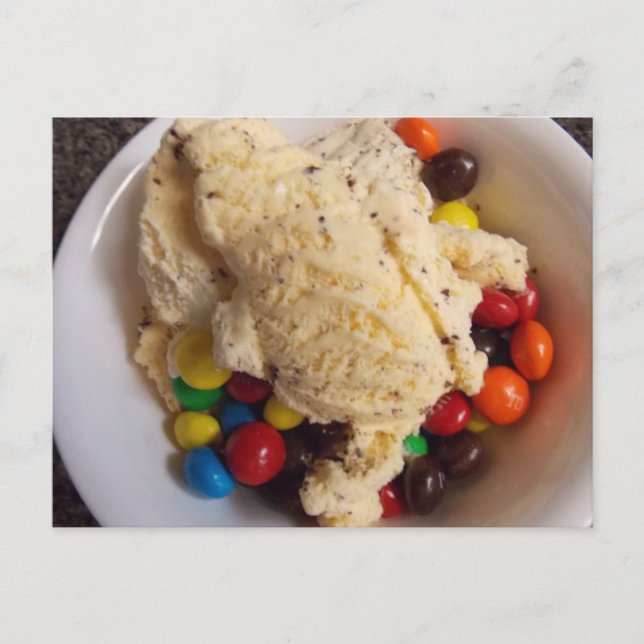 helado con postal de caramelos (Anverso)