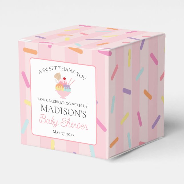 Helado Crema Sundae Caja De Favores Baby Shower Ra (Costado Anverso)