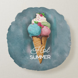 Helado de almohada redonda