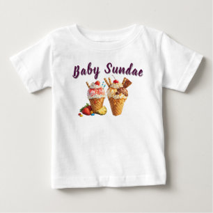 Helado de bebé Personalizado Camiseta de helado