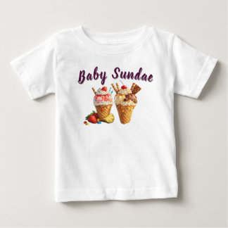 Helado de bebé Personalizado Camiseta de helado | 