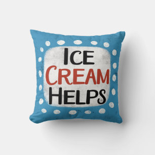 Helado de helado ayuda al Cojín decorativo