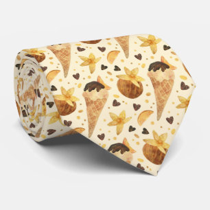 helado fresco con corbata de cuello