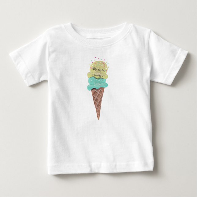 Helado | Niña y niño | Camiseta (Anverso)