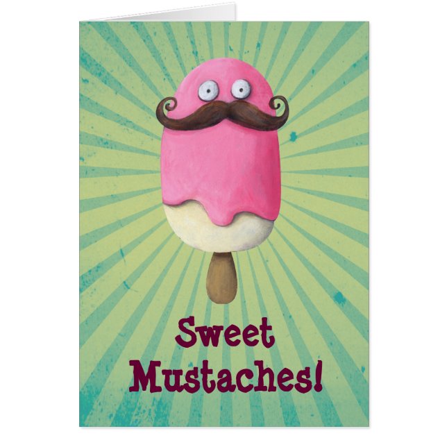 Helado rosado con los bigotes (Frente)
