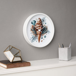 Helado y Diamantes Reloj Grande