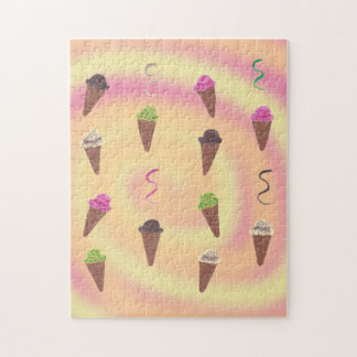 Helados Cream Cones en rompecabezas de remolino am
