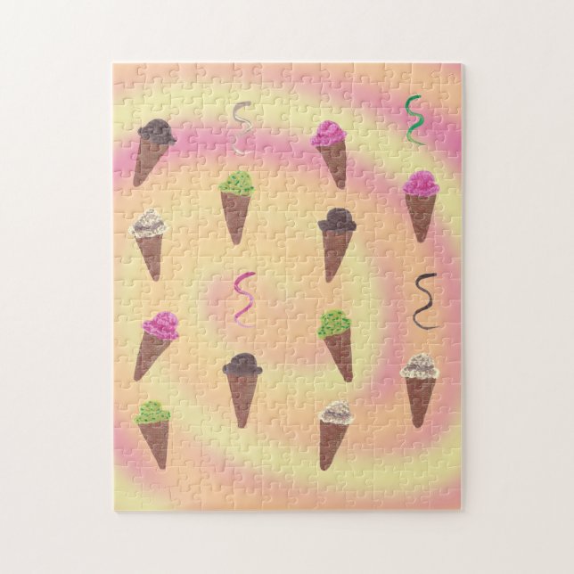 Helados Cream Cones en rompecabezas de remolino am (Vertical)