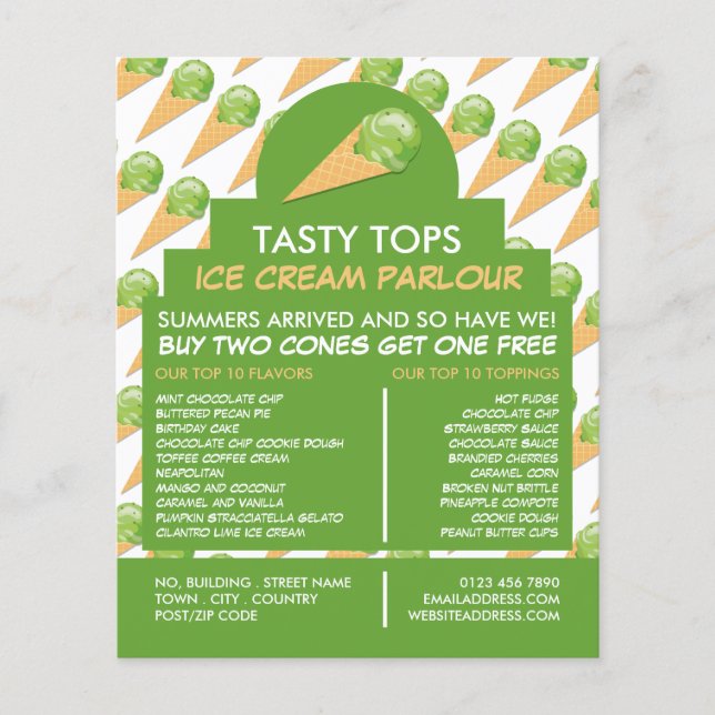 Helados, helados, publicidad en helados (Frente)