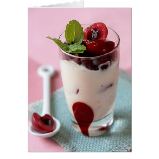 Helados y cerezas