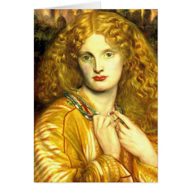 "Helen de Troya" por Dante Gabriel Rossetti (Frente)