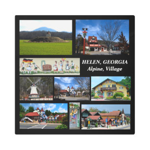 Helen, Georgia Alpine Village arte metalizado en l
