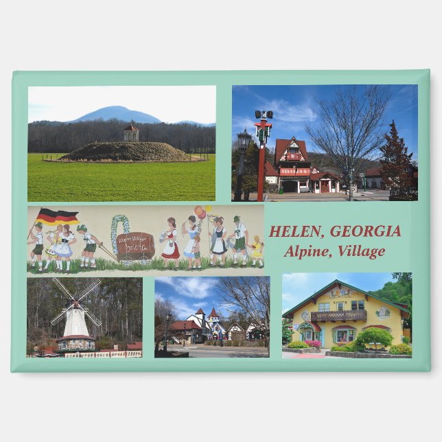 Helen, imán de la Aldea Alpina de Georgia (Anverso)