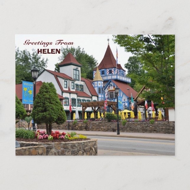 Helen, tarjeta postal de vacaciones de Georgia (Anverso)