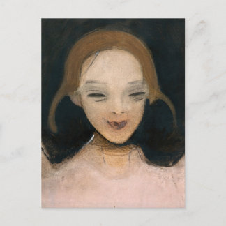 Helene Schjerfbeck - Tarjeta postal Chica sonrient
