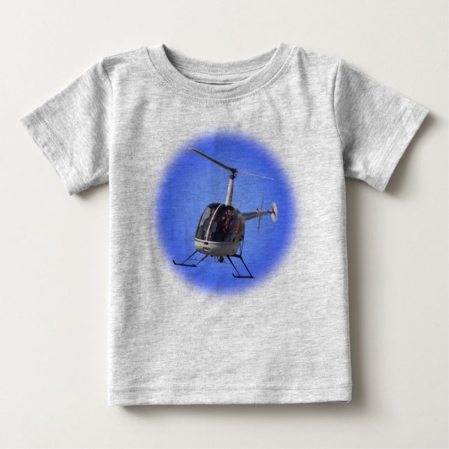 Helicóptero Bebé Camisetas Camiseta de un helicópt (Anverso)