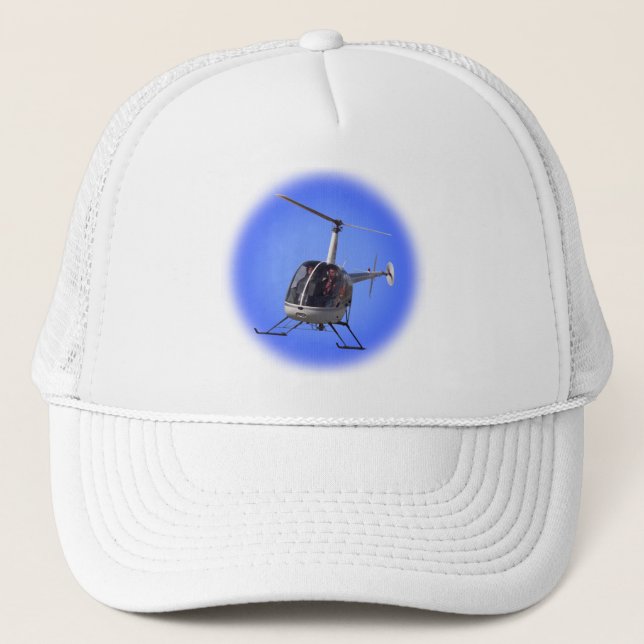 Helicóptero Capas de Béisbol Sombrero de camión he (Anverso)