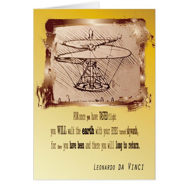 Helicóptero Da Vinci 🚁 ✨ presupuesto especial (Frente)