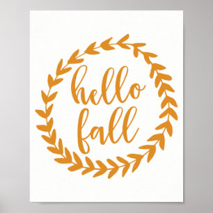 Hello Fall   Impresión artística
