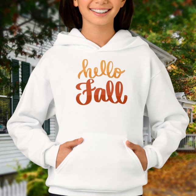 Hello Fall - Kids Sweater / Autumn Girl Sweater  (Subido por el creador)