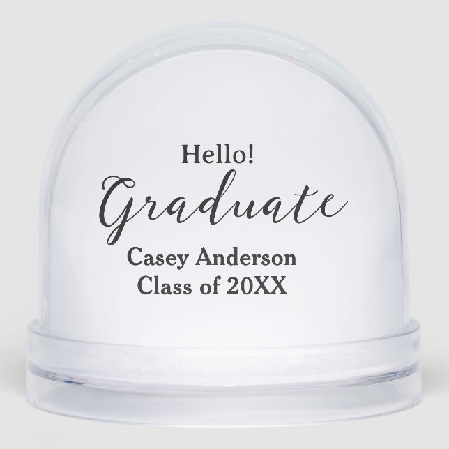 Hello graduate class of 20XX name congrats stylish (Anverso)