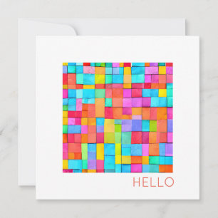 HELLO Resumen Arte Moderno Colorido Feliz Diversió