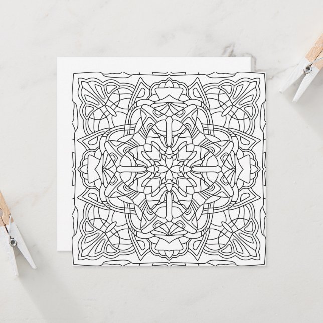 Hello Spring: Mandala geométrica (Anverso/Reverso In Situ)