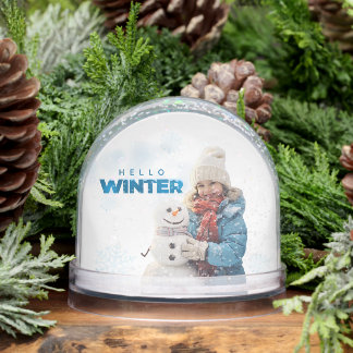Hello Winter Vintage Photo 