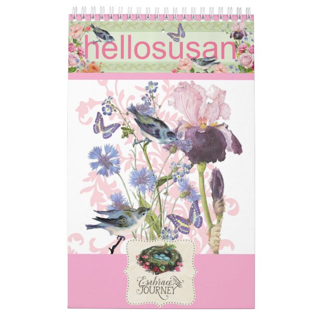 hellosusan diseña calendario de 12 meses 2026 (Reverso)