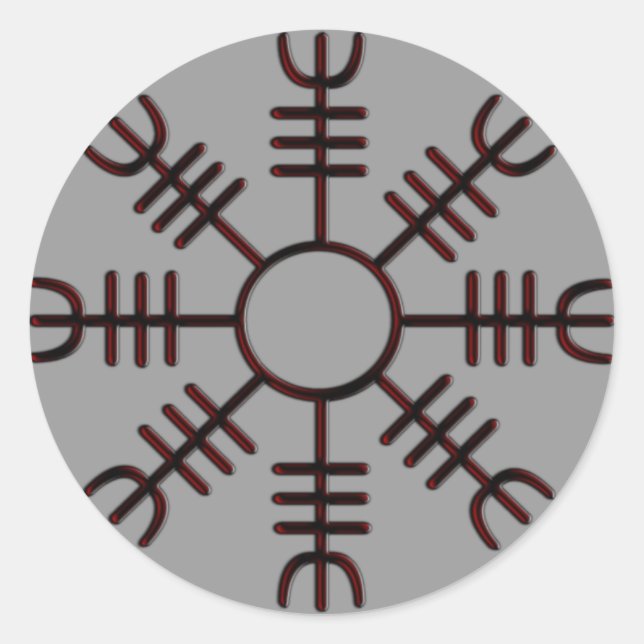 Helm of Awe Red Glow Pegatina (Anverso)