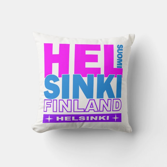 HELSINKI Finlandia tirando almohada (Anverso)