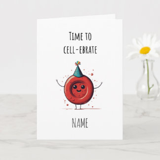 Hematología Tarjeta de felicitación de los glóbulo