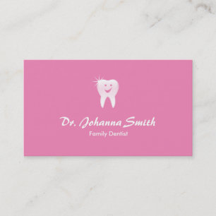 Hembra de Cita Dental con Diente Sonriente Rosa