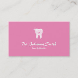 Hembra de Cita Dental con Diente Sonriente Rosa
