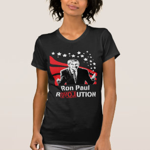 Hembra de la camiseta del negro de la revolución
