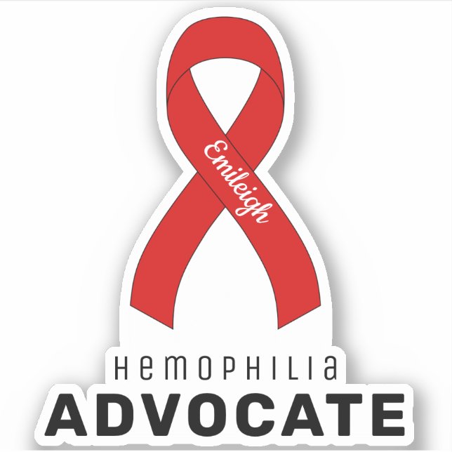 Hemophilia Advocate Vinyl Pegatina (Anverso)