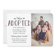 Hemos adoptado | Invitación de adopción