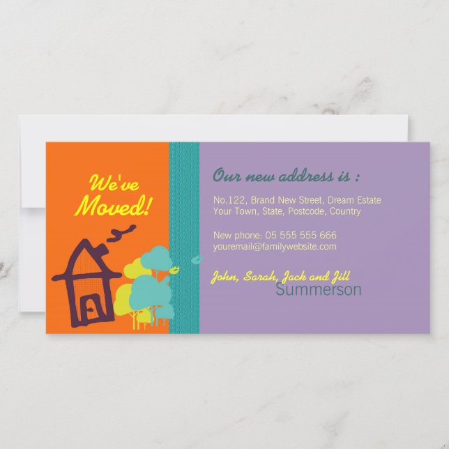 Hemos cambiado la tarjeta de fotos de pasteles (Anverso)