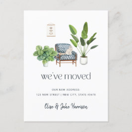Hemos movido a Boho Cat Moving Invitación